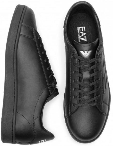 Кросівки EA7 LEATHER SNEAKER X8X001-XCC51-A083 р.9 чорний