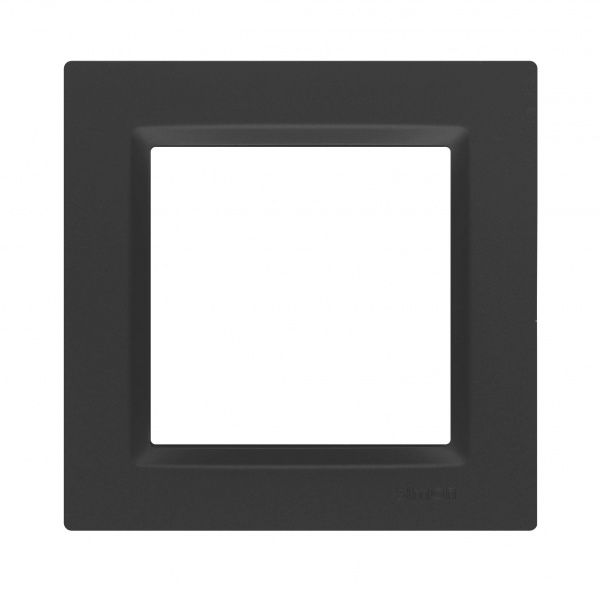 Рамка одноместная Simon 10 универсальная черный матовый CR1/49