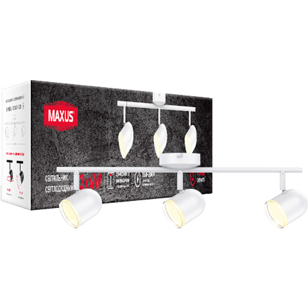 Спот Maxus Spot Light MSL-01C 3x4 Вт белый 