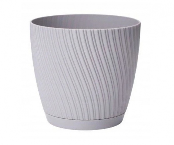 Горщик пластиковий Form Plastic Міка-17 круглий 2,53 л платина 