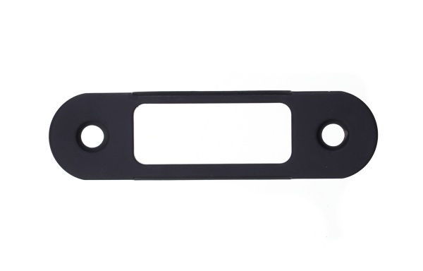 Планка ответная STV черная 80 мм 22 мм для магнитного замка