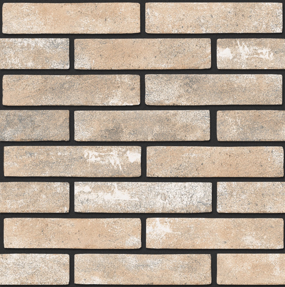 Плитка Golden Tile Brickstyle London cream 30Г010 25x5 см