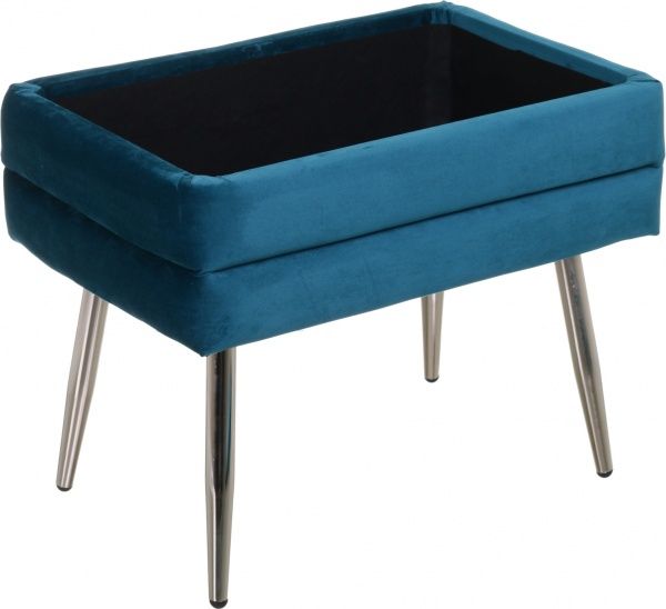 Сундук-пуф Yves 50х34,5х42 см изумрудный 