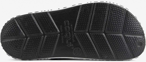 Сабо Coqui 6403 Black/White р.EUR 44 темно-сірий