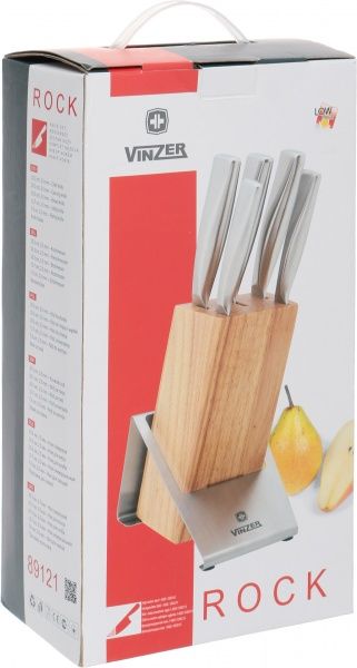 Набір ножів на підставці Rock 6 предметів 89121 Vinzer