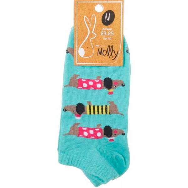 Шкарпетки жіночі Молли Такса р. 23-25 бірюзовий