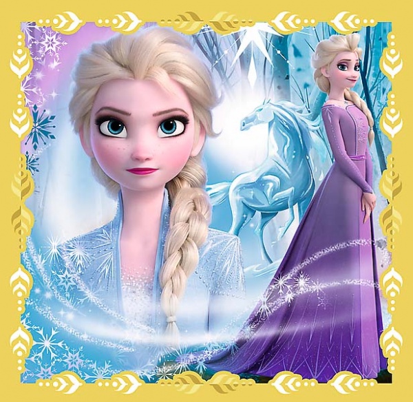 Пазлы Trefl 3 в 1 Ледяное сердце 2. Сила Анны и Эльзы 34847