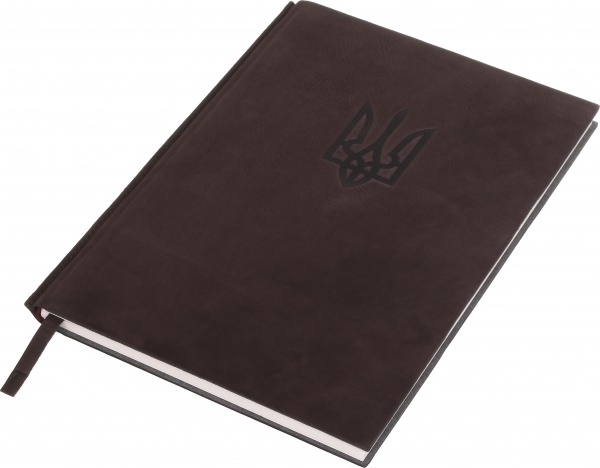 Щоденник недатований Тризуб коричневий ТЕКО A4 Е 060-04.62-310820