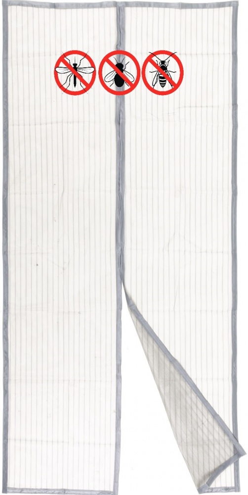 Сітка москітна на двері UP! (Underprice) 2200х1000 мм сірий