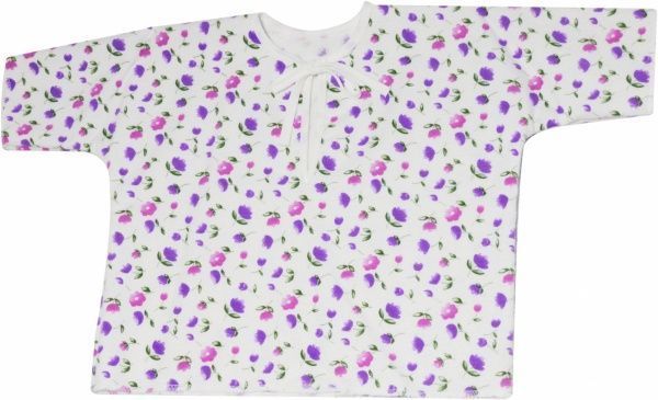 Распашонка для девочек Моя планета К82 на завязках р.52 белый с рисунком 