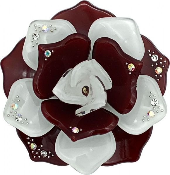 Магніт Каміла d60 мм білий/вишневий S0005-8 MISLT