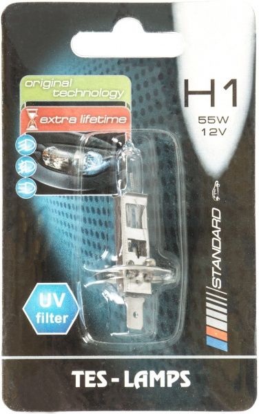 Лампа галогенная Iskra CLEAR H1 P14.5s 12 В 55 Вт 1 шт