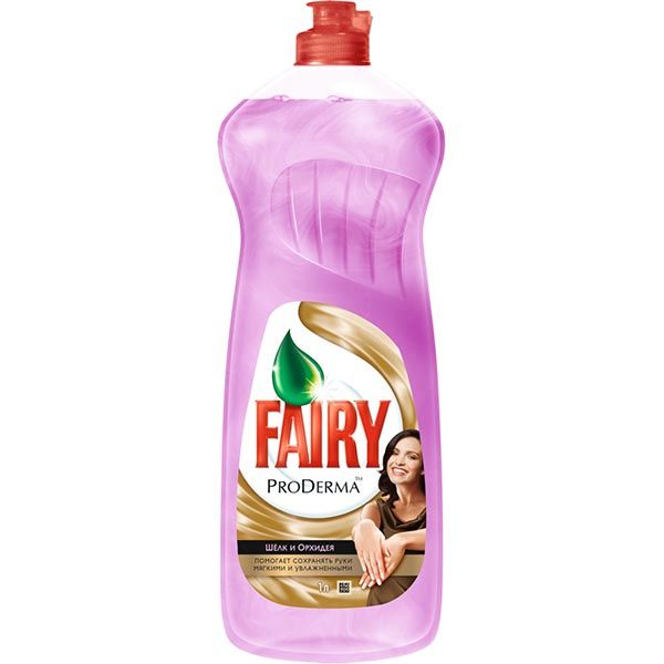 Средство для мытья посуды Fairy ProDerma Silk Orchid 750 мл