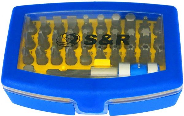 Набор бит S&R с держателем 32 шт. 251512732