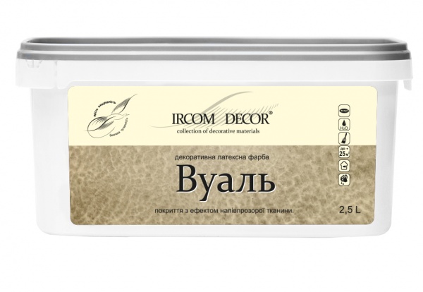 Декоративная краска Ircom Decor Вуаль 2,5 л