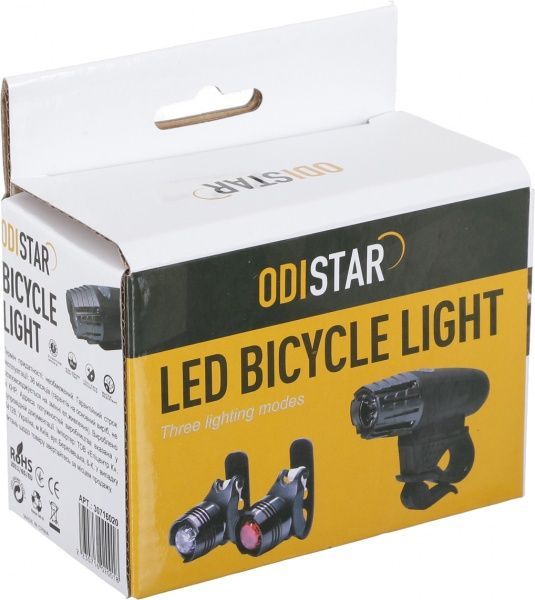 Фонарь велосипедный LP Electro с габаритами LP-9372 черный 