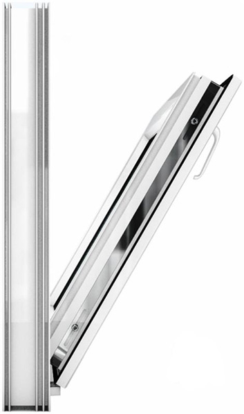 Окно откидное REHAU ECOSOL-DESIGN 60 1000x600 мм верхнее