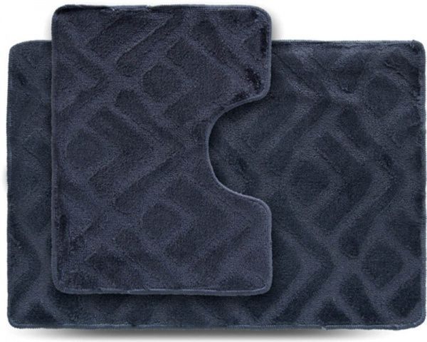 Набор ковриков Dariana Econom 55x80 + 55x42 Геометрия серый