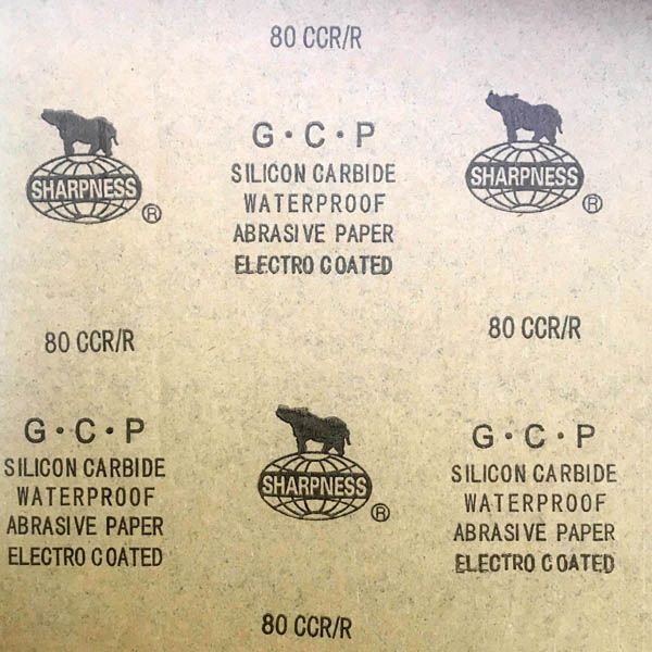 Наждачний папір P80 для вологого шліфування 4 шт. 235929