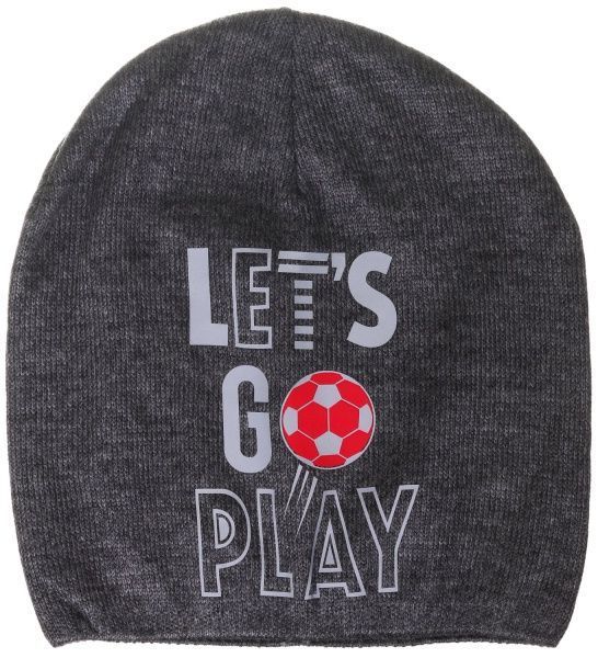 Шапочка детская для мальчика Kraft+ 2340, 1003 р.50 серый меланж 