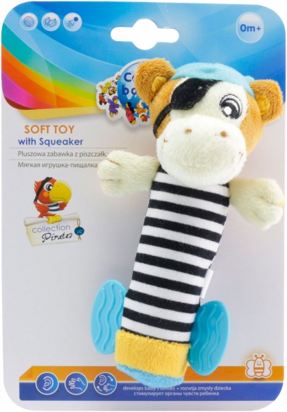 Мягкая игрушка Canpol Babies Пират с пищалкой 68/034