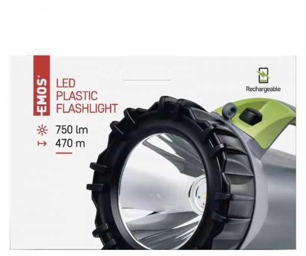 Ліхтарик Emos P2312 LED 750Lm Li-Ion сіро-зелений