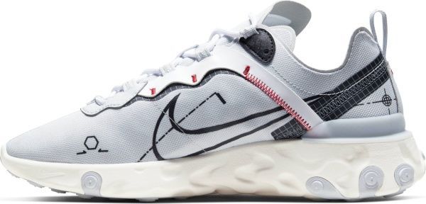Кроссовки Nike REACT ELEMENT 55 CU3009-002 р.US 9 белый