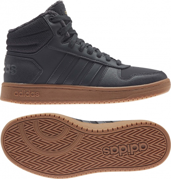 Кроссовки Adidas HOOPS 2.0 MID GZ8040 р.UK 6 черный