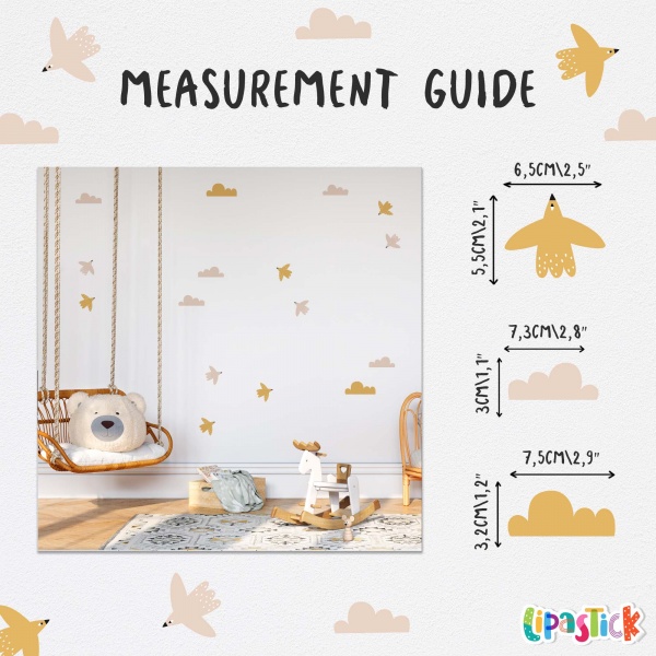 Стикеры-паттерны Lipastick Birds 120х20 см 70106202210