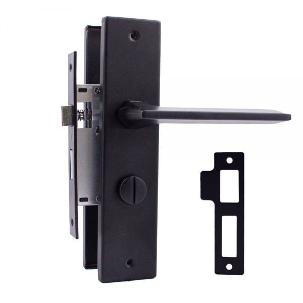 Комплект фурнітури санвузловий RDA Tecno 62 мм матовий чорний без петель