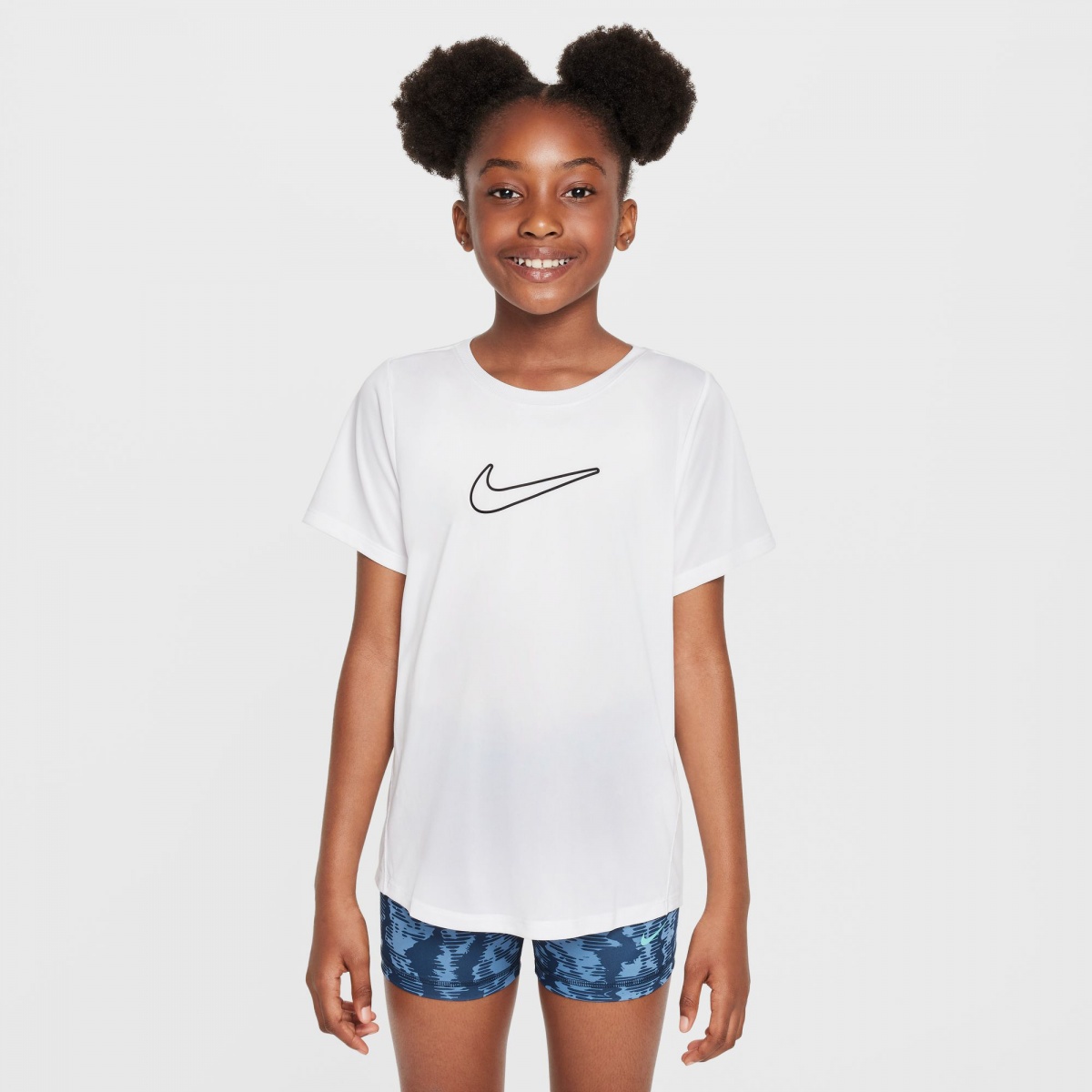 Футболка Nike G NK DF ONE STD SS TOP HBR FZ5600-100 р.XL белый — фото 1