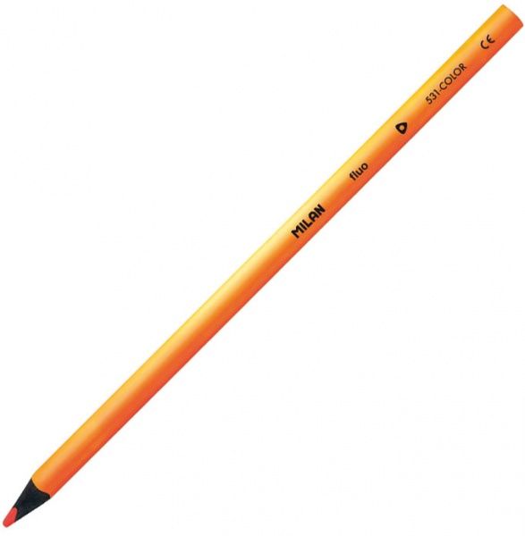 Набор карандашей цветных NEON флуоресцентные 6 шт треугольные Milan
