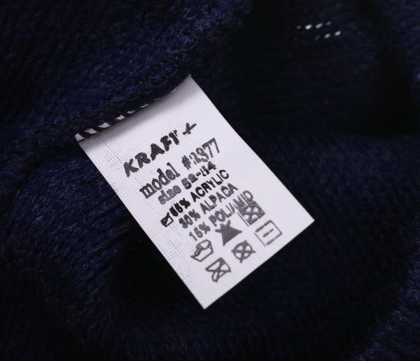 Шапочка детская для мальчика Kraft+ арт. 2377 р.52-54 синий меланж 