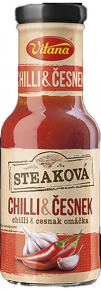Соус ТМ Vitana Острый Чили с чесноком 250 г