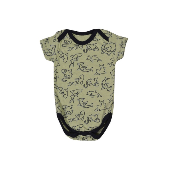 Боді дитяче унісекс Blanka Акули р.80 зелений 12667 