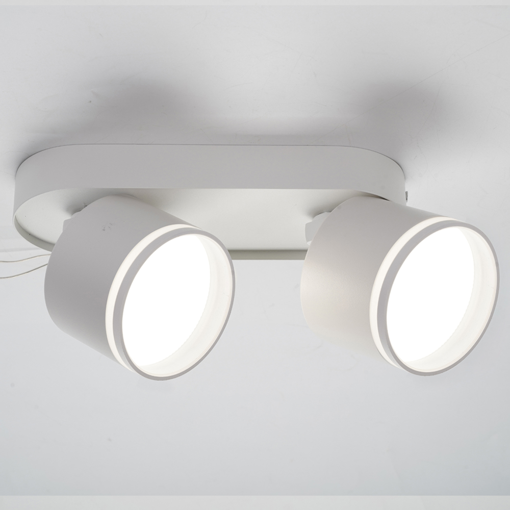 Світильник накладний поворотний LightMaster GX53 білий MLT508-2