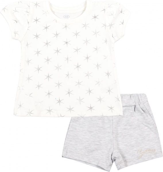 Комплект Фламинго для девочек молочный р.74 124-427 