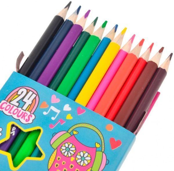 Карандаши цветные Disco owls 12/24 цветов YES