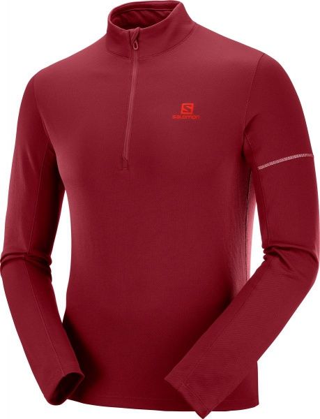 Джемпер Salomon AGILE HZ MID LC1049800 р. M бордовий