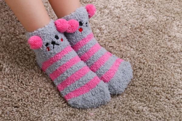 Носки для девочек Maxwin KIDS Страйп р.29-31 серо-розовый 