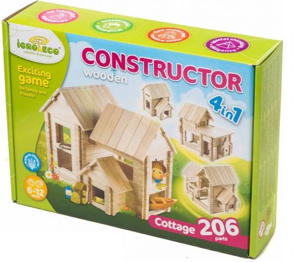 Конструктор Igroteco Коттедж 4 в 1