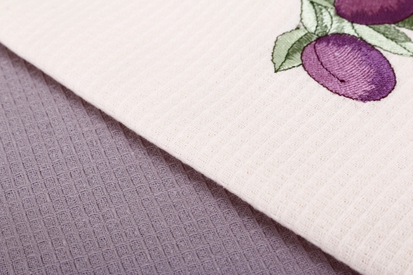 Набір рушників кухонних вафельних Слива 2 шт. 167167 45x60 см в асортименті Homeline 