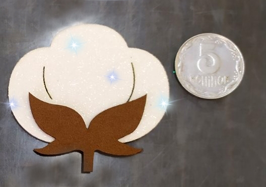 Декор Хлопок 5,5 см 125239 3 шт. Діамантові ручки