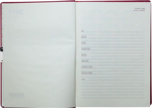 Щоденник датований 2020 BRAVO (Soft) A4 синій Buromax 