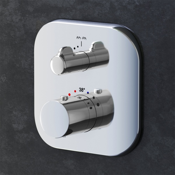 Верхняя часть смесителя для душа AM.PM с термостатом Sensation F3075600