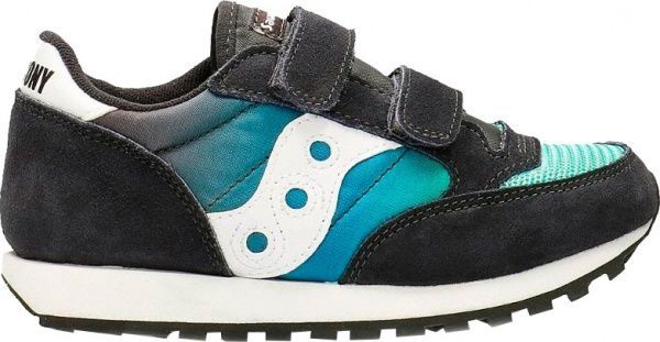 Кроссовки Saucony JAZZ ORIGINAL VINTAGE HL SK262474 р.US 10,5 черно-сине-зеленый