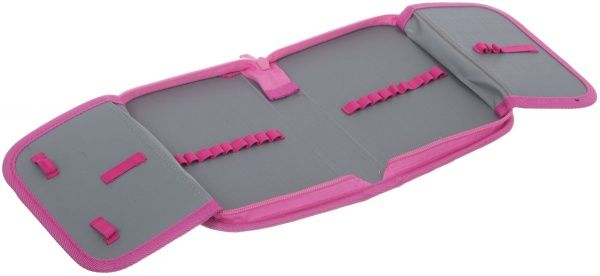 Пенал шкільний без наповнення K19-622-13 Kitty KITE сірий із рожевим