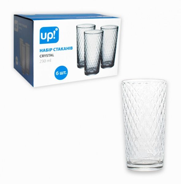 Набір склянок Омега 230 мл 6 шт. UP! (Underprice) 