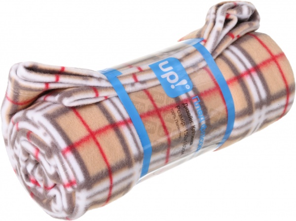 Плед LT клітинка 150x180 см коричневий UP! (Underprice) 