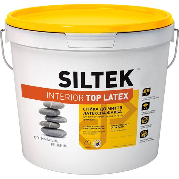 Фарба Siltek INTERIOR TOP LATEX База А білий 0,9л